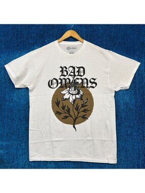 Bad Omens Roses Rock White T-Shirt Size Large